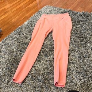 Peach gym shark leggings